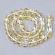 Chapelets de perles en pierre de lune synthétique G-S283-6mm-14A-2