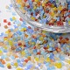 Perles rocailles rondes en verre mat de couleurs transparentes à facettes SEED-K005-2mm-HM03-1