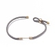 Braided Nylon Cord Bracelet Making MAK-A017-D01-01G-2