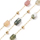 Chaînes de perles rectangulaires en agate indienne naturelle AJEW-SZ0002-42J-1