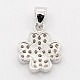 CZ Lucky Jewelry Brass Micro Pave Cubic Zirconia Four Leaf Clover Charms Pendants ZIRC-M011-18P-NR-2