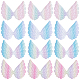 Gorgecraft 40 個 4 色天使の羽の形のパッチアップリケを縫う  服のジーンズのための DIY 縫製クラフト装飾  ミックスカラー  73x96x2mm  10個/カラー FIND-GF0005-44-1