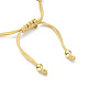 Verstellbares Armband aus geflochtenen Perlen BJEW-O187-14-4