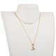 Brass Micro Pave Clear Cubic Zirconia Lariat Necklaces NJEW-JN03010-01-5