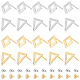 DICOSMETIC 40Pcs 4 Style Hollow Rhombus Stud Earring Triangle Shape Earring Blank Studs Posts with Hole Stainless Steel Ear Stud Components with Ear Nuts for Earring Making EJEW-DC0001-21-1