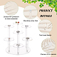 FINGERINSPIRE Round Acrylic Display Stand 7 Tier 6cm Clear Acrylic Display Shelf(Come with Screwdriver) Risers for Action Figures ODIS-WH0026-04-4