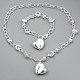 Silver Plated Brass Party Jewelry Sets SJEW-BB11477-1