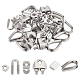 UNICRAFTALE 10 Pcs M2 Wire Rope Accessory Sets 304 Stainless steel Cable Clamp M2 Wire Rope Lug Aluminum Crimping Loop for Wire Rope Cable Thimbles Rigging Wire Rope DIY-UN0003-28-1