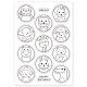 GLOBLELAND Birthday Theme Clear Stamps Animals Tags Silicone Clear Stamp Seals for Cards Making DIY Scrapbooking Photo Journal Album Decor Craft DIY-WH0167-56-625-8