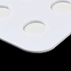 10穴アクリルパールディスプレイボード ルーズビーズペーストボード  接着剤付き  ホワイト  長方形  11x5x0.15cm  内寸：直径1cm ODIS-M006-01D-3