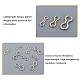 SUPERFINDINGS 240pcs Fishing Wire Eyes Sinker Fishing Loops Eyes Swivels Screw Leads Mould Loops Accessory Stainless Steel for Fishing Tool STAS-FH0001-03-5