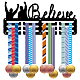 Спортивная тема железная вешалка для медалей настенная стойка для дисплея ODIS-WH0055-042-1