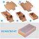 BENECREAT 12 Pack Kraft Paper Gift Boxes with PVC Frosted Cover 10.5x8.5x4cm Kraft Paper Drawer Box for Cake Cookie Candy Soap Snacks Weeding Party Favors CON-WH0068-65E-4