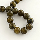 Round Natural Labradorite Gemstone Beads Strands G-R268-8mm-2