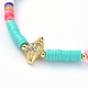 Handgefertigte Heishi Perlen Stretch Armbänder aus Fimo BJEW-JB05078-04-2