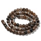 Natural Black Moonstone Beads Strands G-A219-A01-02-2