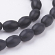 Chapelets de perles en pierre noire synthétique G-K229-02-3