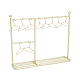 SUPERFINDINGS Goldenrod Doll Garment Rack with Hangers 1pc Iron Doll Clothes Storage Display Rack and 8pcs Mini Coat Hangers Miniature Doll Wardrobe Furniture Accessories for Pets Dollhouse Supplies ODIS-FH0001-14B-1