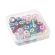 25pcs perles européennes en verre faites à la main GLAA-FS0001-53-2