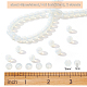 BENECREAT 2 Strands Opalite Beads Strands G-BC0001-31-2
