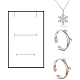 Benecreat 20 pack coffrets pendentifs à bijoux en carton rectangle effet marbre blanc coffrets cadeaux avec insert éponge CBOX-BC0001-22-5