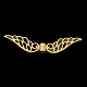 Nickel Free & Lead Free Golden Alloy Wing Beads PALLOY-J218-036G-1