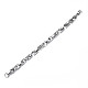 201 Stainless Steel Rope Chain Bracelet for Men Women BJEW-S057-74-2