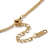 Goldene Halskette mit Anhänger aus Edelstahl QO1211-4-3