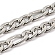 201 Stainless Steel Figaro Chain Necklaces STAS-P101-47P-2
