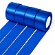 シングルフェイスサテンリボン  ポリエステルリボン  ブルー  2インチ（50mm）  約25ヤード/ロール（22.86メートル/ロール）  100ヤード/グループ（91.44メートル/グループ）  4のロール/グループ RC50MMY-040-2