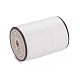 ラウンドワックスポリエステル糸ストリング  マイクロマクラメコード  ツイストコード  革縫い用  ホワイトスモーク  0.8mm  約54.68ヤード（50m）/ロール YC-D004-02E-000B-2