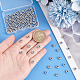 Unicraftale environ 100pcs 2mm rondelle perles en métal perles d'espacement 6mm de diamètre en acier inoxydable rondelle perle perles en vrac entretoises métalliques pour la fabrication de bijoux accessoires bricolage couleur en acier inoxydable STAS-UN0007-16P-4