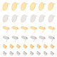 UNICRAFTALE 32Pcs 2 Colors Oval DIY Stud Earring 201 Stainless Steel Stud Earring Findings Gold Plated Oval Earring Components Earrings Posts and Backs for Studs Earring Making STAS-UN0041-66-4