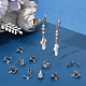 Unicraftale 60 piezas 304 fornituras de pendientes de clip de acero inoxidable STAS-UN0051-67-2
