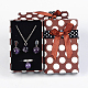Saint Valentin présente boîtes à bijoux en carton imprimé paquets rectangle à pois CBOX-E002-M-3