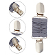 Gorgecraft 4 pz 4 colori clip per scialle maglione elastico in poliestere AJEW-GF0005-47-4