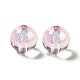 Placage uv perles acryliques irisées arc-en-ciel TACR-D010-01F-2
