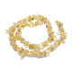 Chapelets de perles en quartz rutiles d'or naturel G-P406-33-2