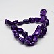Dyed Nuggets Natural Howlite Beads Strands G-M139-10-A-2