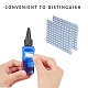 DIYキット  プラスチック接着剤ボトル付き  プラスチック移送ピペット  漏斗ホッパーとラベル貼り付け機  ブルー  37x6~37mm  穴：2mm DIY-BC0002-18-5