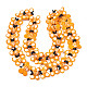 Chapelets de perles vernissées manuelles LAMP-Q031-019B-2