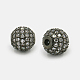 Perles de cubes zircone en laiton  ZIRC-F001-02-6MM-2