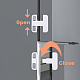 ABS Refrigerator Child Safety Lock Set AJEW-WH0189-70-4