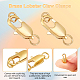 PandaHall Elite Brass Lobster Claw Clasps KK-PH0002-42-7