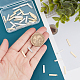 SUPERFINDINGS 40Pcs 2 Colors Brass Rectangle Charms Stamping Blank Bar Pendants Flat Tag Textured Link Connector for Jewelry Making Necklace Bracelet DIY KK-FH0002-41-2