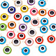 ARRICRAFT 30Pcs Transparent Evil Eye Resin Pendants FIND-AR0003-04-1