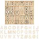 Puzzles d'alphabet et de marques en bois inachevés WOOD-WH0314-112-3
