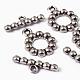 Tibetan Style Alloy Ring Toggle Clasps X-TIBE-2109-AS-LF-3