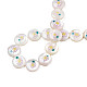 Natürliche Emaille-Perlen aus Süßwassermuscheln SHEL-N026-194-05-4