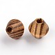 Perle di legno naturale non colorato X-WOOD-Q012-03A-LF-2